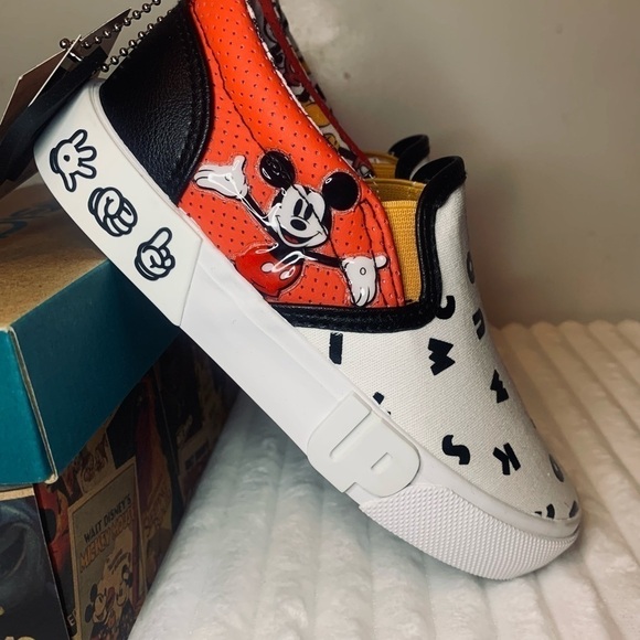 MICKEY MOUSE Disney Canvas Slip On Shoes Unisex Little Kids 13 School Casual - Picture 5 of 9